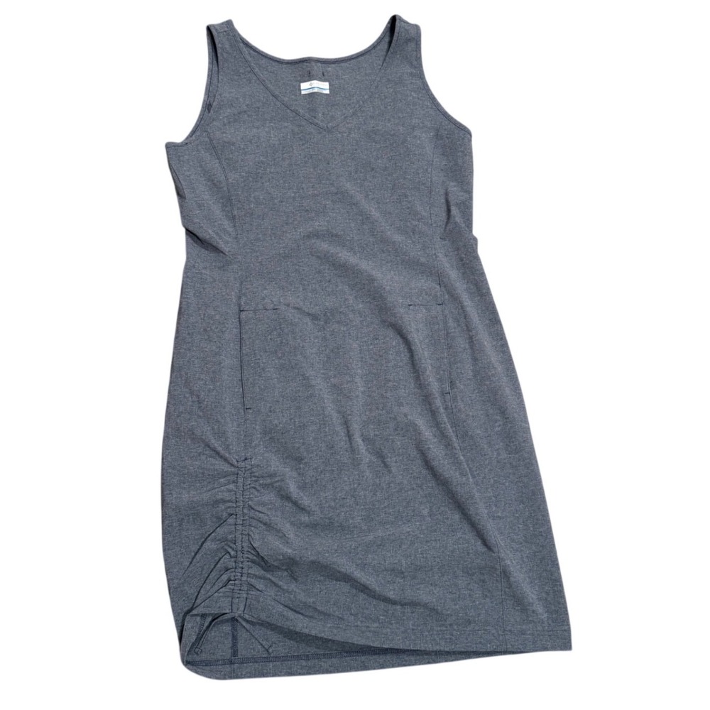 Columbia Womens Freezer III Dress Grey Heather Ruched Stretch athletic Size M